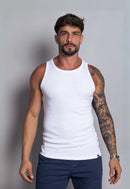 Camiseta Regata Americana Masculina Branca