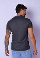 Camiseta com Zíper Chumbo