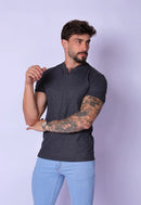 Camiseta com Zíper Chumbo
