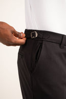Calça de Alfaiataria Slim de Poliamida com Ajuste