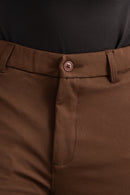 Calça de Alfaiataria Slim de Poliamida com Ajuste