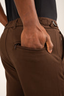 Calça de Alfaiataria Slim de Poliamida com Ajuste