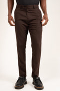 Calça de Alfaiataria Slim de Poliviscose com Elastano
