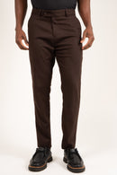 Calça de Alfaiataria Slim de Poliviscose com Elastano