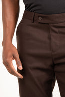 Calça de Alfaiataria Slim de Poliviscose com Elastano