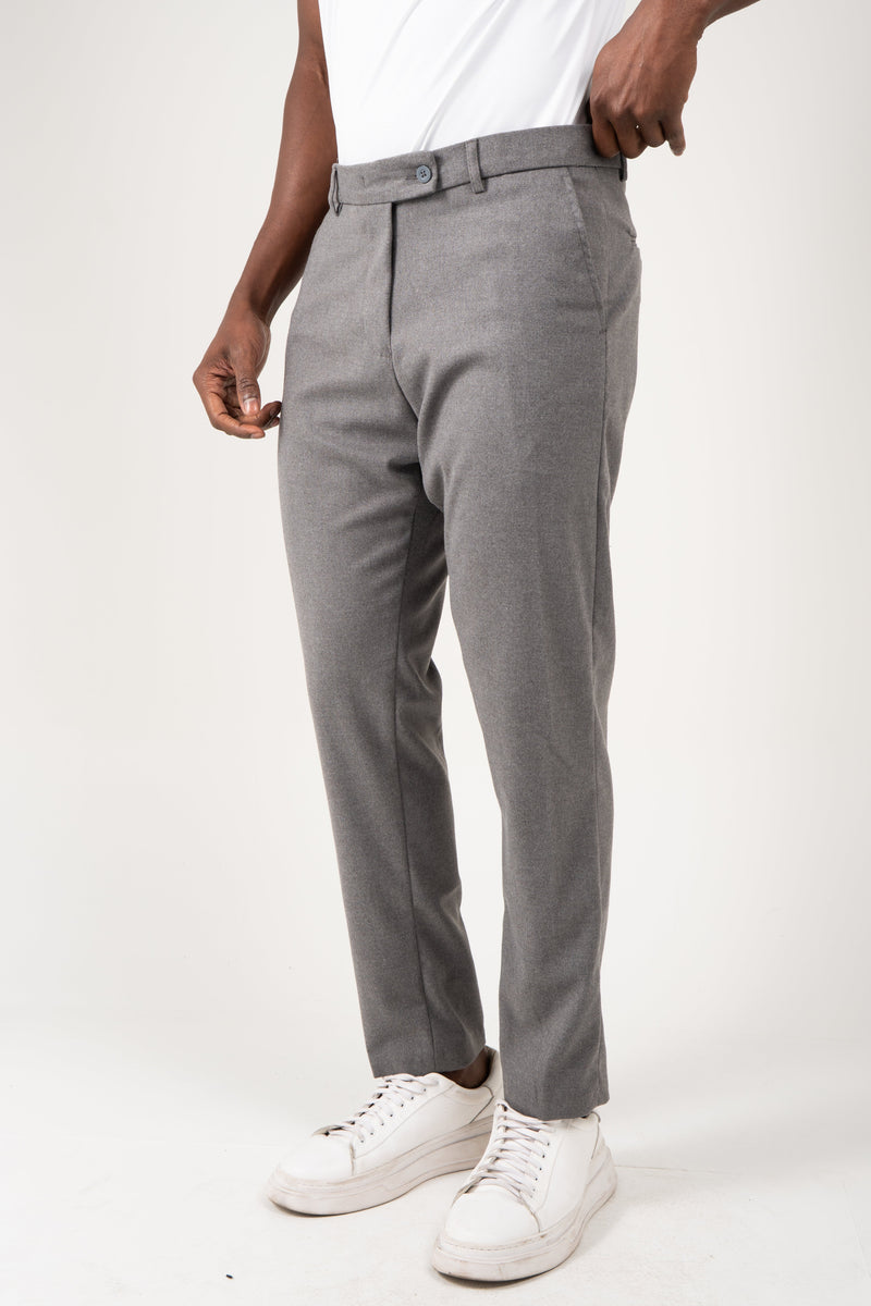 Calça de Alfaiataria Slim de Poliviscose com Elastano