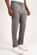 Calça de Alfaiataria Slim de Poliviscose com Elastano