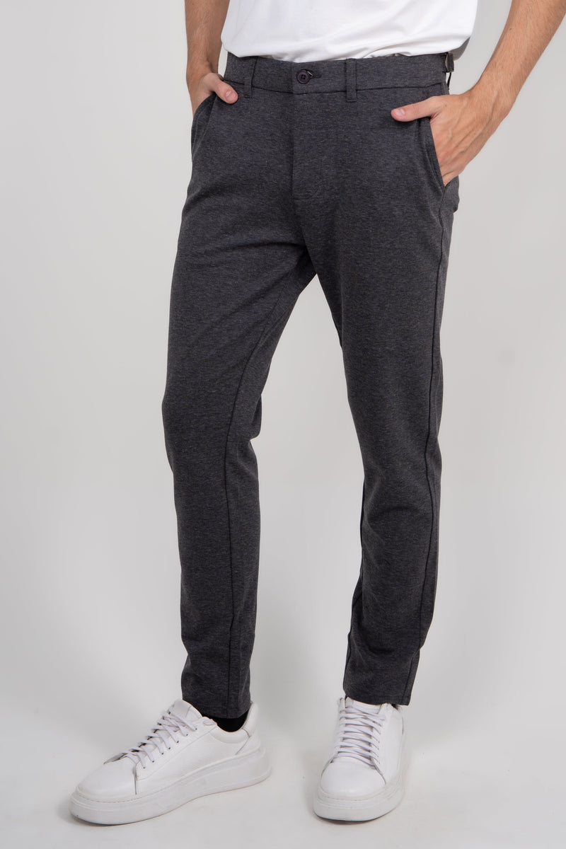 Calça Alfaiataria Masculina em Malha Premium com Ajuste Lateral