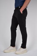 Calça Alfaiataria Masculina em Malha com Ajuste Fivela de Ferro