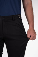 Calça Alfaiataria Masculina em Malha com Ajuste Fivela de Ferro