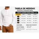 KIT com 2 Camiseta HENLEY  Slim Fit Manga Longa 2 BOTÕES - 2 CORES