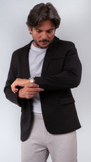 Kit Alfaiataria - Blazer Malha + Camisa Super Stretch + Calça Ajuste