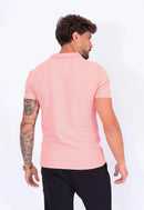 Camisa Polo Italiana Tricot Salmão