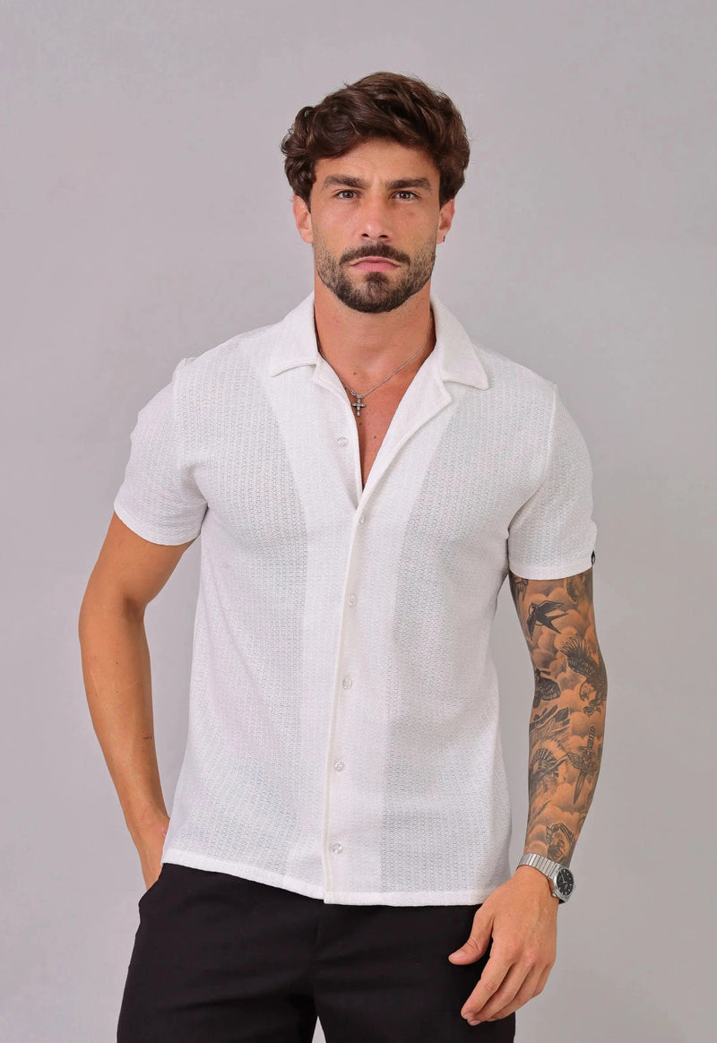 Camisa Masculina Tricot Branca