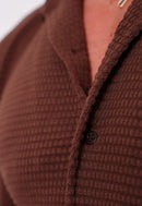Camisa Masculina Tricot Touch Marrom