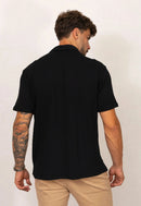 Camisa Masculina Tricot Touch Preta