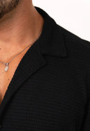 Camisa Masculina Tricot Touch Preta