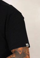 Camisa Masculina Tricot Touch Preta