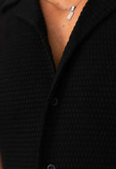 Camisa Masculina Tricot Touch Preta