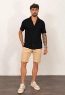 Camisa Masculina Tricot Touch Preta