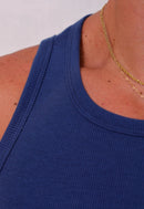 Camiseta Regata Americana Masculina Azul