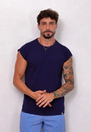 Camiseta Regata Tricot Azul Marinho