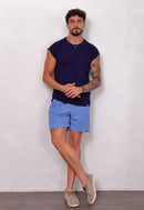 Camiseta Regata Tricot Azul Marinho