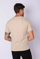 Camiseta Masculina Tricot Bege