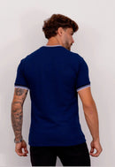 Camiseta Tricot Italiana Azul Marinho