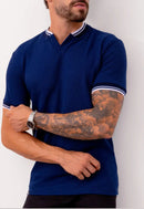 Camiseta Tricot Italiana Azul Marinho