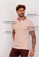 Camiseta Tricot Italiana Bege