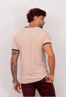 Camiseta Tricot Italiana Bege