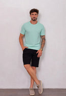 Camiseta Masculina Tricot Verde Claro
