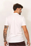 Camiseta Masculina Tricot Xadrez Branca