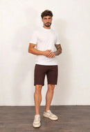 Camiseta Masculina Tricot Xadrez Branca
