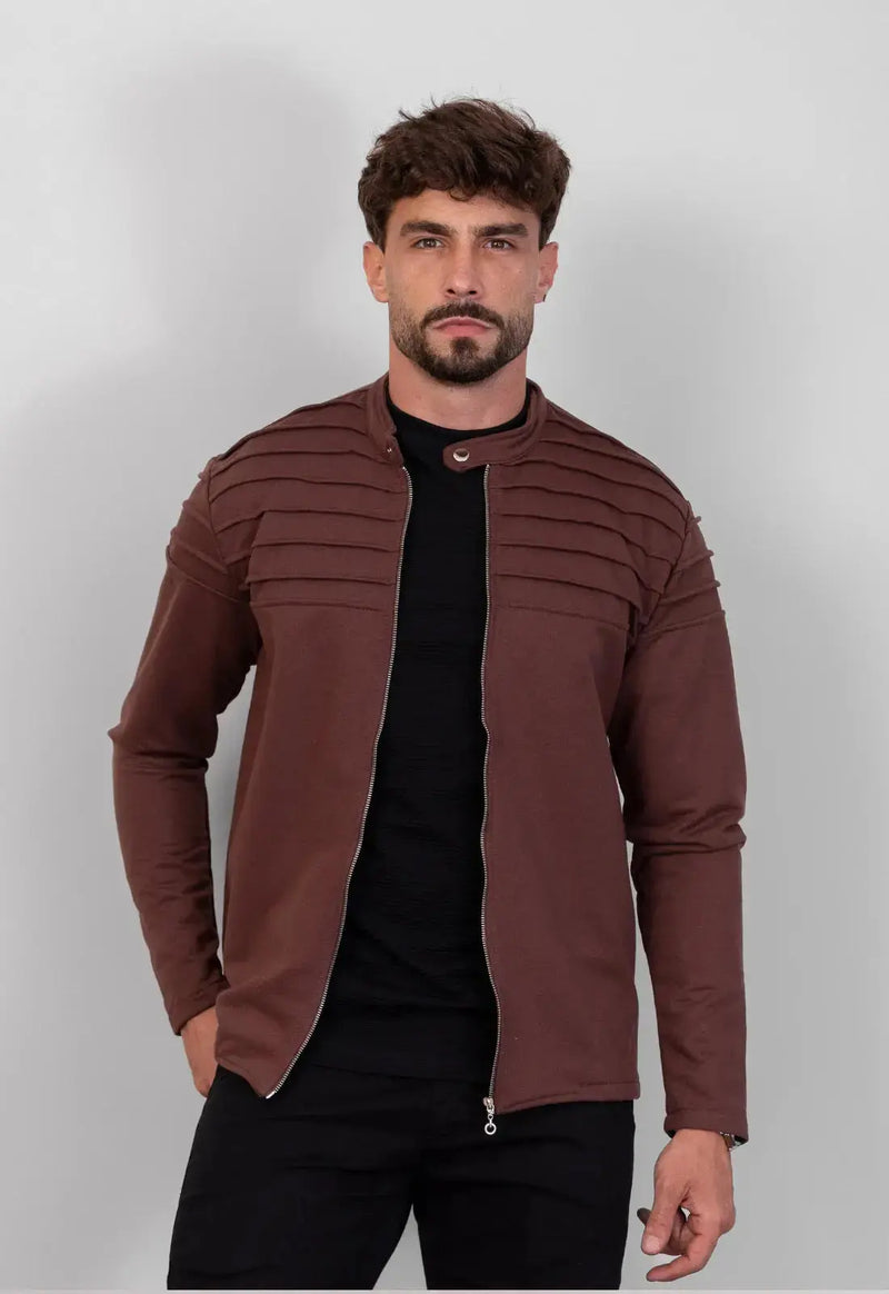 Jaqueta Masculina Moletinho Marrom