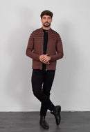 Jaqueta Masculina Moletinho Marrom