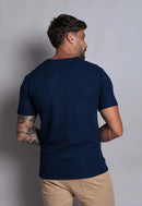 Camiseta Masculina Tricot Azul Marinho