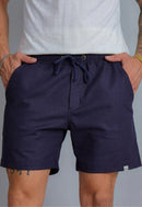 Shorts de Linho Masculino Marinho