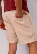 Shorts Masculino Microfibra Bege