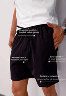 Shorts Masculino Microfibra Preto