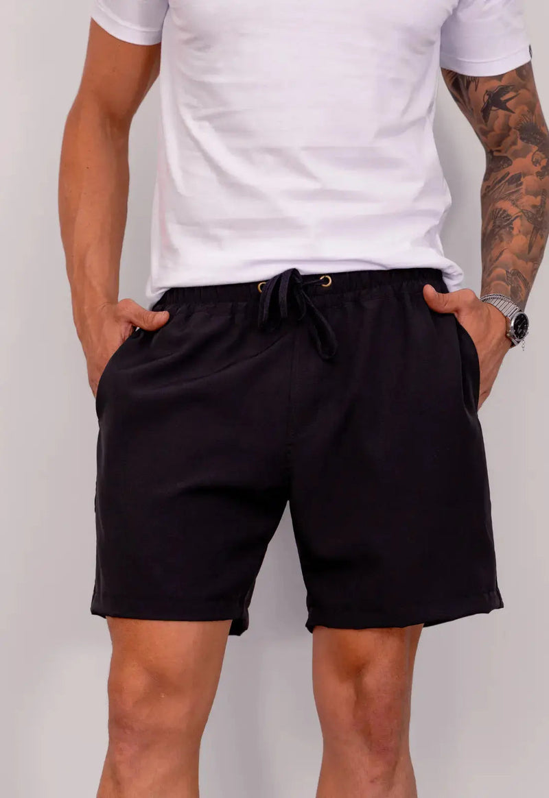 Shorts Masculino Microfibra Preto
