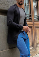 Sobretudo Slim Moletinho Preto